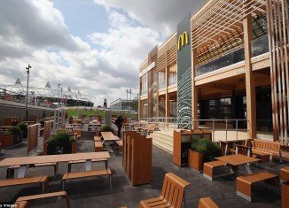 The biggest McDonald’s restaurant on the planet has been built in London, right in the middle of the Olympic park