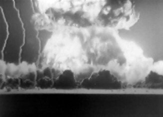 Atom blast at Yucca Flat, Nevada, March 17, 1953