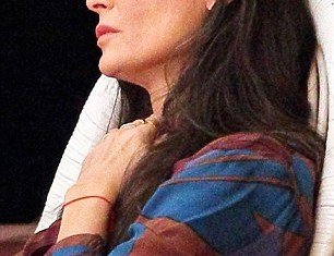 Demi Moore was spotted showing the strain of the family drama on the set of her new movie Very Good Girls in Brooklyn