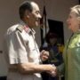 Hillary Clinton meets head of Egypt’s military council Mohamad Hussein Tantawi