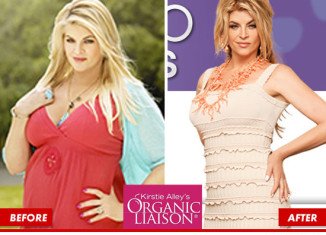 In Kirstie Alley’s advert for QVC's Organic Liaison, the actress is shown before and after her extreme weight loss