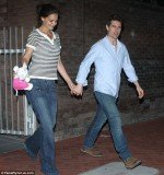 In the last pictures of Katie Holmes and Tom Cruise, taken in April, they are seen holding hands but the strain of the relationship is plain for all to see