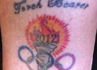 Jerri Peterson was shocked to discover that her Olympic tattoo had been spelt incorrectly