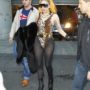 Lady Gaga steps out in tiger-print leotard during Australian tour