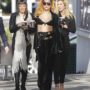 Lady Gaga steps out in just a bra at Melbourne Airport