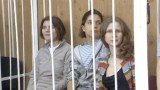 Nadezhda Tolokonnikova, Maria Alyokhina and Yekaterina Samutsevich caused outrage when they sang a song that implored the Virgin Mary to "throw Putin out" in February