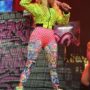 Nicki Minaj shocks with another garish outfit as she continues her tour in Paris