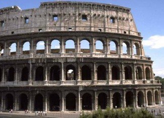 Rome's world famous Colosseum is now around 40 cm (16 inches) lower on the south side than on the north