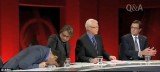 Sophie Mirabella came under a barrage of criticism after she just sat and stared blankly when Simon Sheikh collapsed beside her on live TV