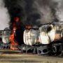 22 NATO fuel tankers destroyed by Taliban bomb in Samangan province