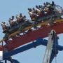 Six Flags Superman rollercoaster riders stranded for two hours at 150 feet above ground
