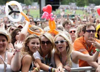 A 20-year-old man has died at the V Festival in Staffordshire in UK