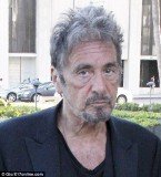 Al Pacino was looking all his 72 years as he stepped out yesterday with leathery, wrinkled skin, lending him a slightly haggard appearance