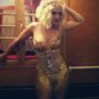 Britney Spears poses as Jean Harlow for her Fantasy Twist perfume advert