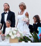 David Guetta and his wife Cathy renewed their vows in an intimate ceremony in front of close friends and family