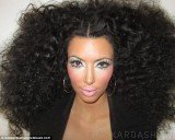 Kim Kardashian took to Twitter yesterday to post an image of herself as none other than Diana Ross