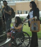 Snooki was spotted leaving hospital yesterday, two days after giving birth to her son Lorenzo