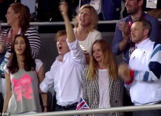 Stella McCartney enjoyed a family day out at Olympic Park with her father Sir Paul, his wife Nancy Shevell and her husband Alasdhair Willis
