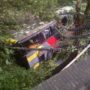 Baroness tour bus fell 30 ft from a viaduct near Bath in UK