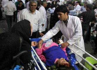 Two strong earthquakes have hit north-western Iran, leaving at least 87 people dead and 400 more injured