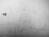 A note in Randy Scott’s handwriting and with a smudge of his blood had been found at world Trade Center