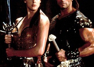 Arnold Schwarzenegger says that he and Brigitte Nielsen shared a passionate tryst whilst filming their film Red Sonja in 1985