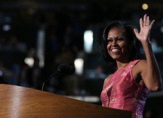 First Lady Michelle Obama has made an impassioned speech backing her husband, President Barack Obama, for another four-year White House term