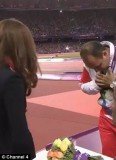 Iranian athlete Mehrdad Karam Zadeh refused to shake the Duchess of Cambridge's hand after she presented him with his discus silver medal on Sunday