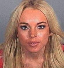Lindsay Lohan was arrested on charges that she clipped a pedestrian with her car and did not stop