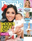 Snooki shows off her eight-day-old baby boy Lorenzo on the cover of this week's People magazine