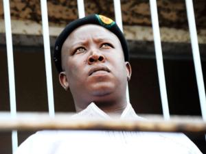 South African politician Julius Malema has appeared in court to face money laundering charges