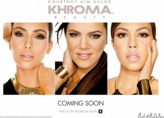 The Kardashian sisters have released a handful of teaser promo shots three months before Khroma Beauty line products hit stores