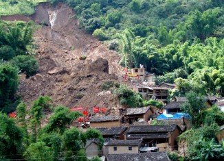 A landslide in south-western China has buried at least 19 people