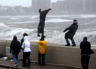 A significant number of foolhardy north-easterners are apparently refusing to follow orders ahead of Hurricane Sandy