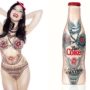 Daisy Lowe brings to life Jean Paul Gaultier’s tattoo bottle design for Diet Coke