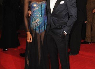 Daniel Craig and Naomie Harris at the royal world premiere of Skyfall