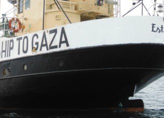 Estelle, which is reportedly carrying a cargo including cement and medical supplies, is the latest vessel to try and break the Gaza blockade
