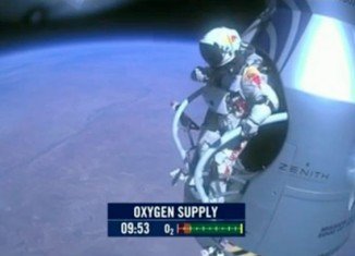 Felix Baumgartner has become the first skydiver to go faster than the speed of sound