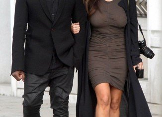 Kim Kardashian and Kanye West in Venice on her birthday