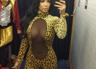 Kim Kardashian was out shopping for Halloween outfits in Miami