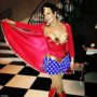 Kris Jenner wardrobe malfunction as she dressed up as Wonder Woman