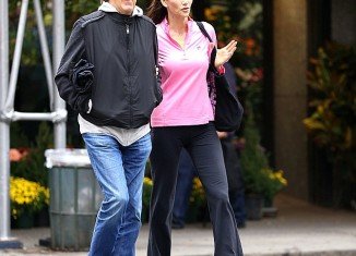 Nancy Shevell opted for some comfortable gear as she and Sir Paul McCartney took in a stroll in New York