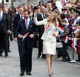 Prince Guillaume of Luxembourg married Belgian Countess Stephanie de Lannoy in a civil wedding
