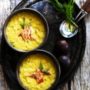 Recipe: Roasted sweet corn soup with salmon