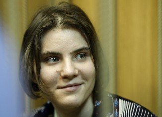 The two-year jail term of Yekaterina Samutsevich was suspended