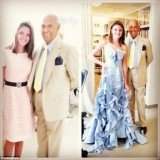 Allie Romney appears on Rich Kids of Instagram not only wearing an expensive ball gown but clutching Oscar de la Renta's arm