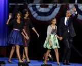 Barack Obama announced that the “best is yet to come” during a moving acceptance speech as the news came that he had been re-elected as President of the United States