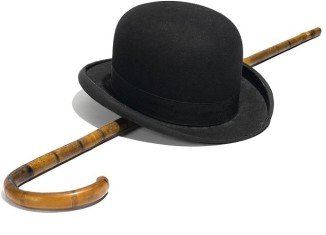 Charlie Chaplin’s iconic hat and cane that accented his costume in Little Tramp has sold for $62,500 at an auction in Los Angeles