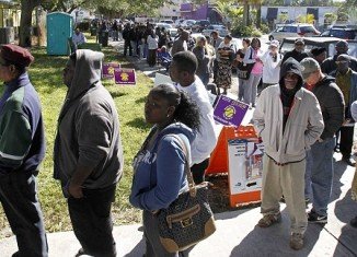 Florida is suffering from a bottleneck of voters ahead of Election Day, with some waiting up to nine hours to cast their ballots