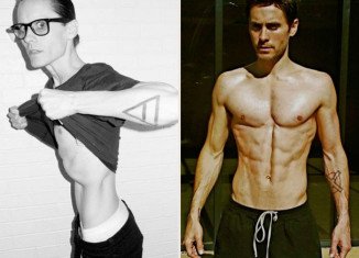 Jared Leto has revealed his shockingly skinny frame after starving himself for a month to play the role of a HIV-positive transsexual woman in the Dallas Buyers Club